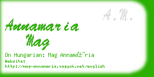 annamaria mag business card